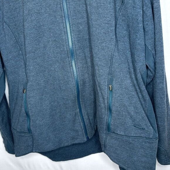 Athleta Navy Stronger Hoodie Sweatshirt. Size 2X. - Picture 3 of 8